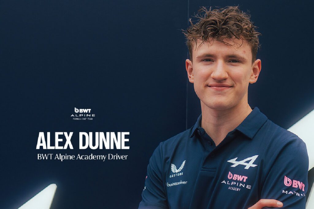 Alexander Dunne宣佈加盟Alpine青訓體系