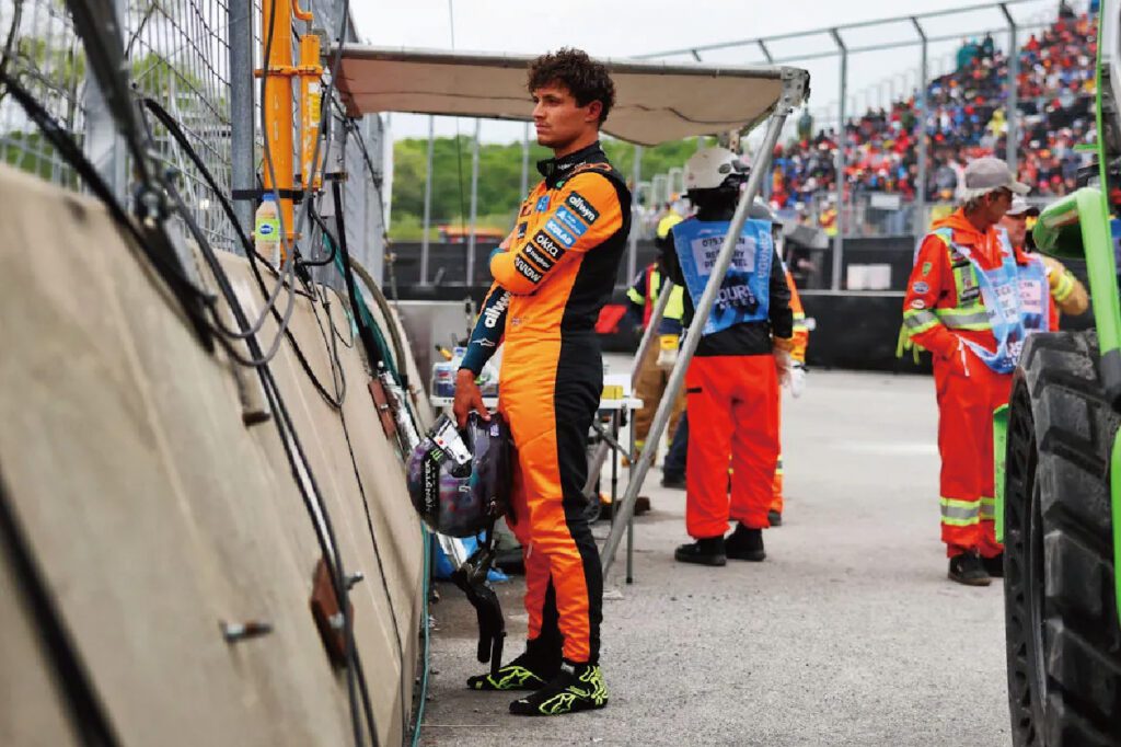 Lando Norris 強調選用半濕胎並非愚蠢策略